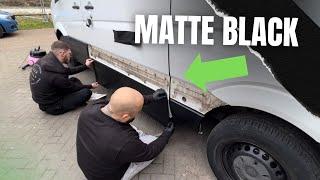 Wrapping & Sign Writing The Van | Mobile Barbershop Van Conversion (EP. 18)