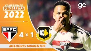 SÃO PAULO 4 X 1 SÃO BERNARDO | MELHORES MOMENTOS | QUARTAS DE FINAL PAULISTA 2022 | ge.globo