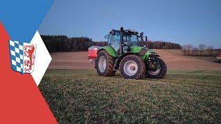 Mineraldünger Ausbringung | Deutz-Fahr Agrostar M625 Profiline | Rauch AXIS M