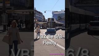 VBZ Be 6/8 Flexity fährt beim Paradeplatz Zürich ab