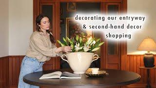 COTTAGE DIARIES | decorating our entryway & second-hand decor shopping