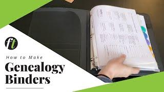 Simple 4-Step Method for Making Genealogy Binders