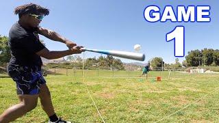 WIFFLE BALL WITH GABE! | Wiffle Ball #1