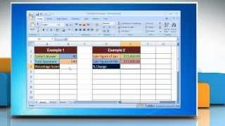 Microsoft® Excel 2007: How to Calculate Percentages in Excel