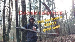 More colonial finds at the OLD cellar hole! Nokta Legend Metal Detecting