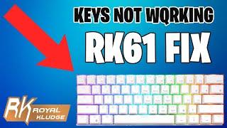 RK61 Keys Not Working Glitch **EASY FIX IN UNDER 2 MINS**