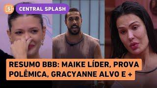 RESUMO BBB 25: Maike é o Líder, prova causa polêmica, Vitória erra, Gracyanne no alvo e mais