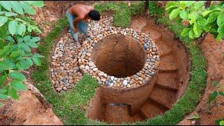 Creative Ideas Of Build Amazing Deep Tunnel Filter Water Well In Forest