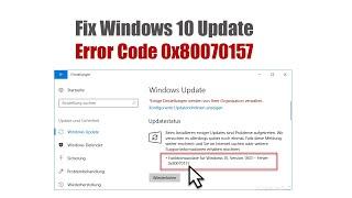 How to Fix Windows 10 Update Error Code 0x80070157