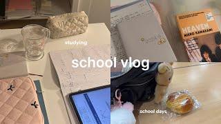 school vlog | post break, school days, waking up early, studying