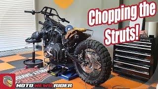 Sportster Scrambler Build Struts Chop - Part 2