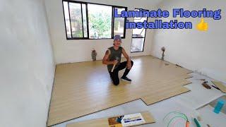 Paano mag Install Ng Laminated Flooring at Paano mag layout 