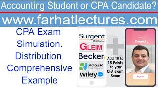 CPA Exam Simulation Distribution for C & S Corporation, General and Limited Partnership