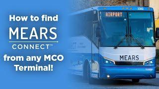 How to find Mears Connect Shuttle at Orlando International Airport