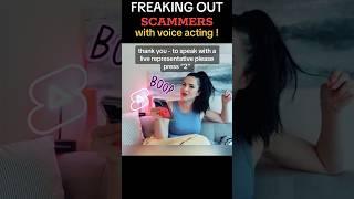 freaking out scammers with my voice acting !!! #funny #irlrosie #voicecomms