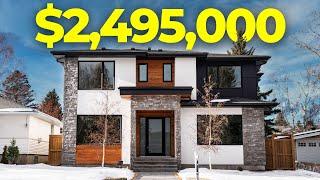 Inside a Luxury $2,495,000 Mansion in Calgary's Riverpark! Million Dollar Real Estate Tour 2022