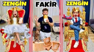 TÜM GÜN ZENGİN FAKİR OLMAK ‼️ KİM ZENGİN KİM FAKİR !! KUZEY ELİF ?!