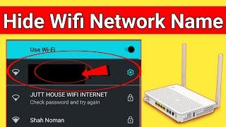How To Hide Wifi Network || Hide Wifi Connection Name || How To Hide All Wifi User Name