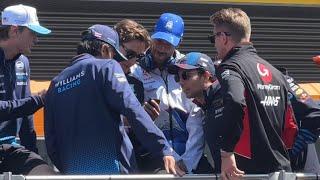 Max Verstappen chilling with Lando Norris | All F1 Drivers chilling together in Driver’s Parade