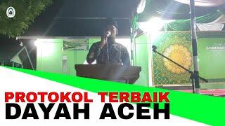 Pembukaan Acara oleh Protokol terbaik - Santri Dayah Aceh Babul Huda pada Acara Akhir tahun 1442 H