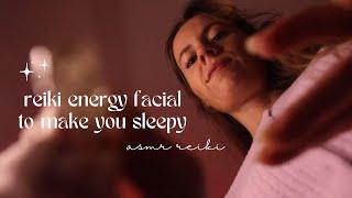 POV energy facial to make you sleepy | pulling negative energy, personal attention ASMR REIKI