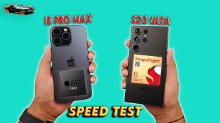 iPhone 15 Pro Max vs Samsung S23 Ultra Speed Test After One UI 6.0 Stable Update 