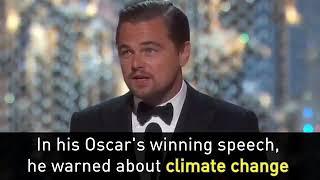 Leonardo Dicaprio is a Vegan advocate