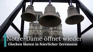 Notre-Dame-Glocken läuten, Kathedrale öffnet in feierlicher Zeremonie| Nachrichten Heute| RND | AQ1J