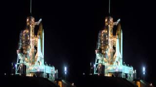 Space Shuttle Endeavour 3D Time lapse !