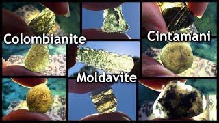 MOLDAVITE, SAFFORDITE/CINTAMANI, and COLOMBIANITE! Tektites & Pseudotektites, Oh My! 