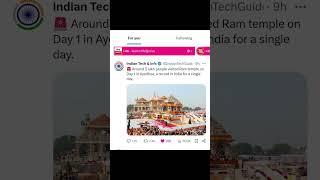 Around 5 lakh people visited Ram temple on Day 1 in Ayodhya, a record in India for a single day.