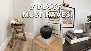 7 HOME DECOR MUST HAVES | STYLING IDEAS | HOME DECOR ESSENTIALS | HOME DECORATING TIPS | DECOR FAVES