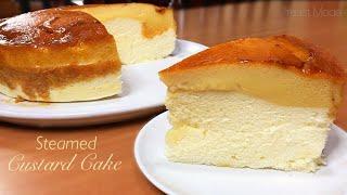 STEAMED CUSTARD CAKE | Chiffon Cake | Custard Flan | NO OVEN