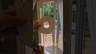 How to install a cat door in your window or sliding door  #contractor #cat #fyp #handyman