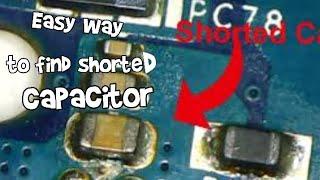 How to find shorted capacitor  in any laptop.