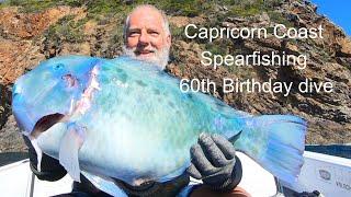 Spearfishing the  Capricorn Coast 60th Birthday dive