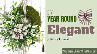 DIY Year Round Moss Angel Vine Wreath | Wedding Wreath Idea | Spring Garden Wreath