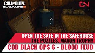 How to open the Safe in the Safehouse COD Black Ops 6 The Puzzles, Mason trophy