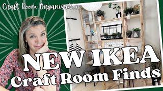 NEW IKEA Craft Room Finds || Ikea Hacks || Craft Room Organization