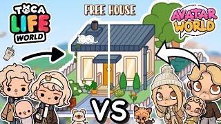 Family TOCA BOCA VS Family AVATAR WORLD in FREE HOUSE Idea️Pazu | Design House Ideas TocaLifeWolrd