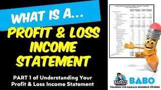 How to Read a Profit and Loss Income Statement - Part 1 |  Know Your Business Numbers