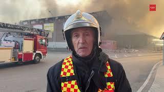 El Inspector de Bomberos de la Comunidad nos explica la situación del incendio de Fuenlabrada.