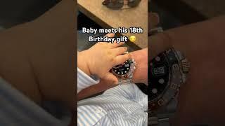 When a baby meets his potential future  #rolex