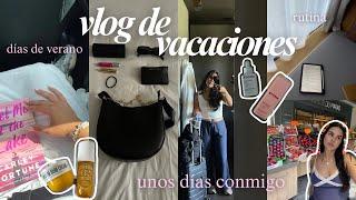 Un vlog de vacaciones: self-care, grwm, journaling, rutina, días de verano