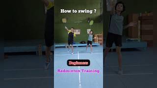 How to swing ? #shorts #badminton #beginners