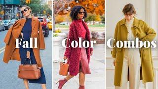 5 Color Combinations To Sew This Fall