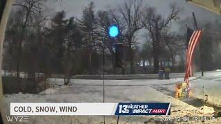 Video captures rare 'thundersnow' in West Michigan