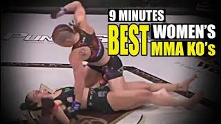 9 Minutes of Some of the Best Women's MMA KO's I Spectacular !