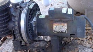 Removing an old Sta Rite Max-E-Glas 2 Pool pump motor and installing a new pump motor