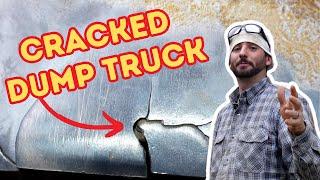 Repairing A Cracked Dump Truck : Using Texas Tig To Weld Thin Metal